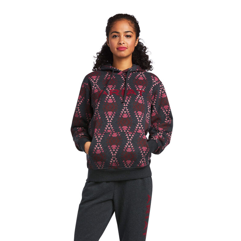 Sudaderas Ariat Real Diamondback Printed Rojas/Negras Mujer - Chile 819-VPEHZS